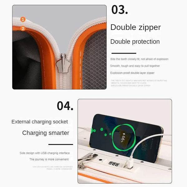 Chic Travel Carry-On Suitcase